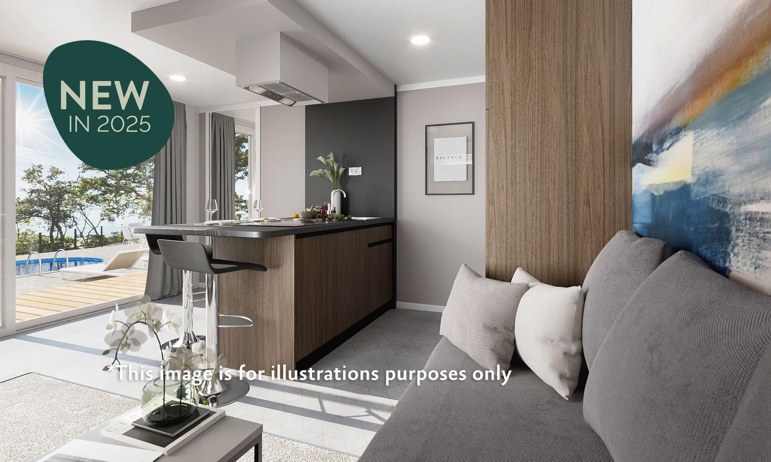 Aminess Style Glamping Villas & Holiday Homes Atea Njivice Dış mekan fotoğraf Interior of a typical apartment