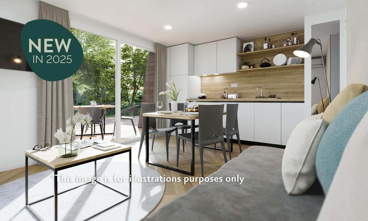 Aminess Style Glamping Villas & Holiday Homes Atea Njivice Oda fotoğraf Interior of a new home at the new development